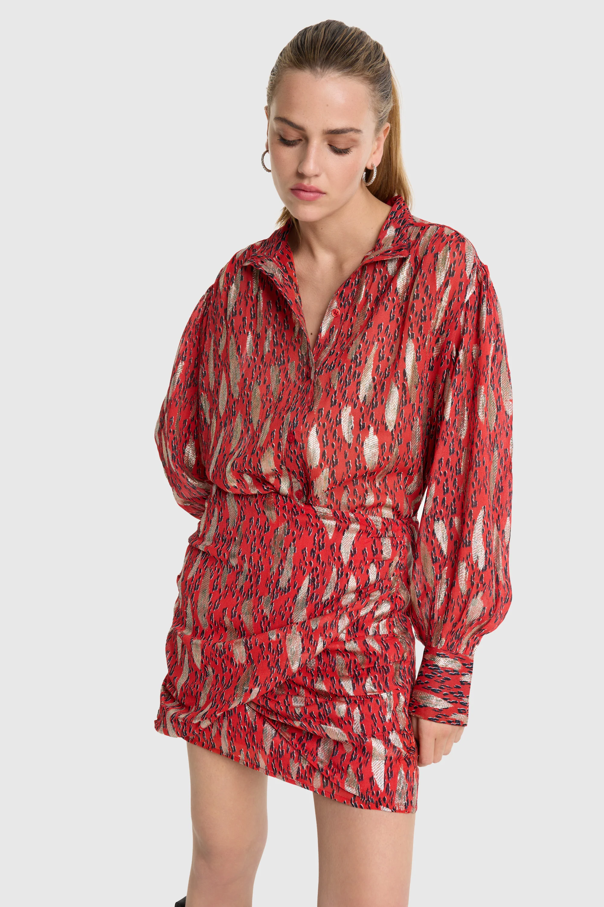 Blouses lange mouw rood ALIX The Label - Image 3