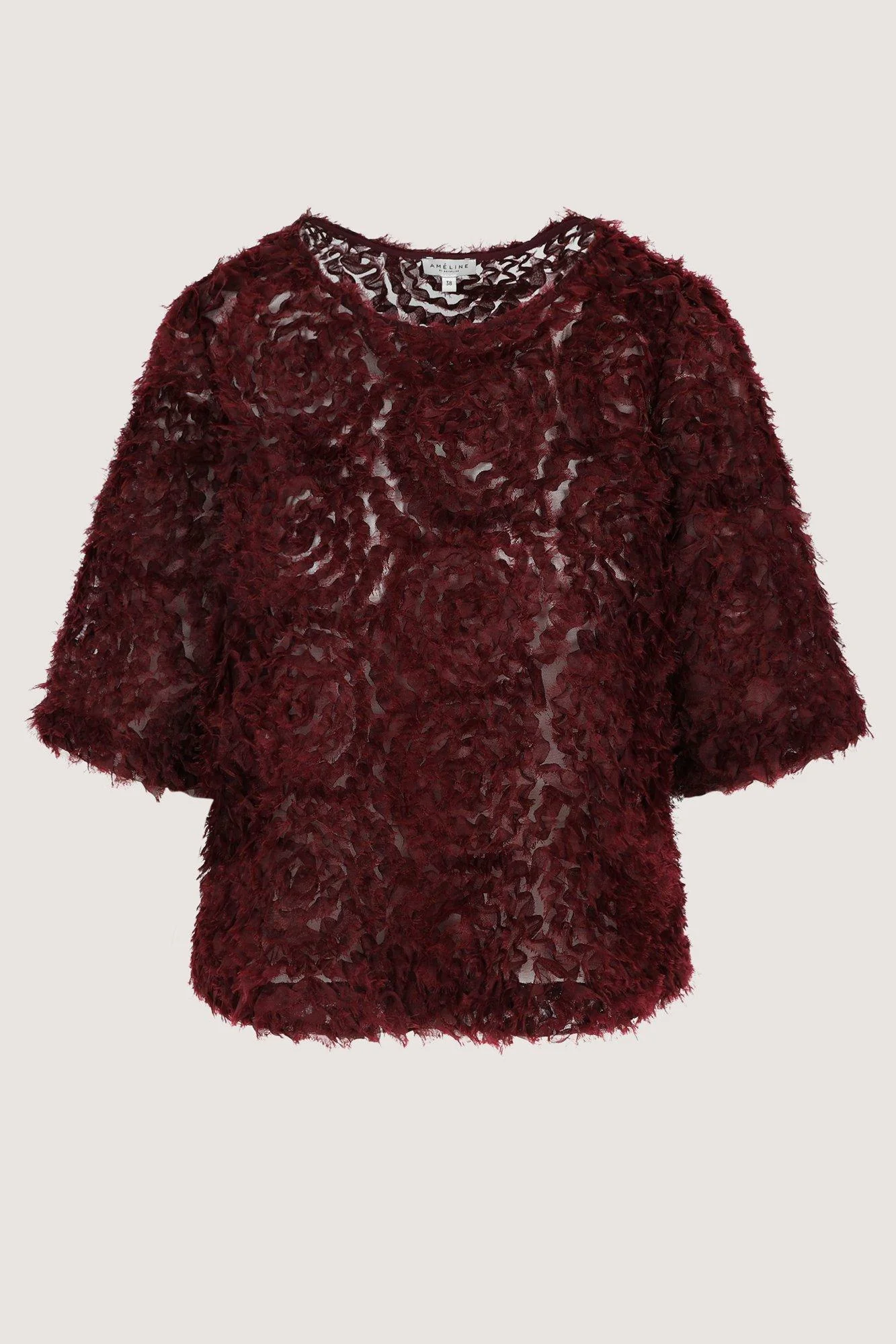 Blouses lange mouw bordeaux Améline - Image 2