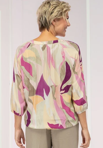 Blouses lange mouw rood Bianca - Image 2