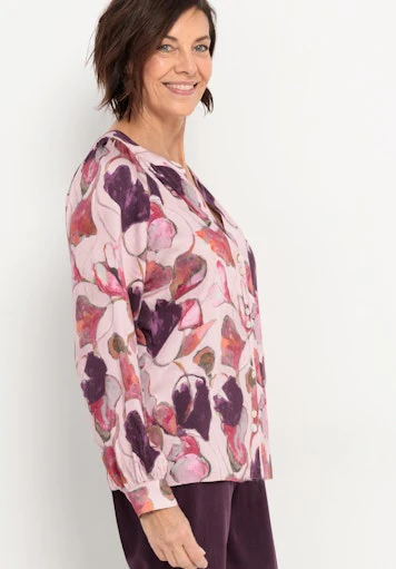 Blouses lange mouw rood Bianca - Image 3