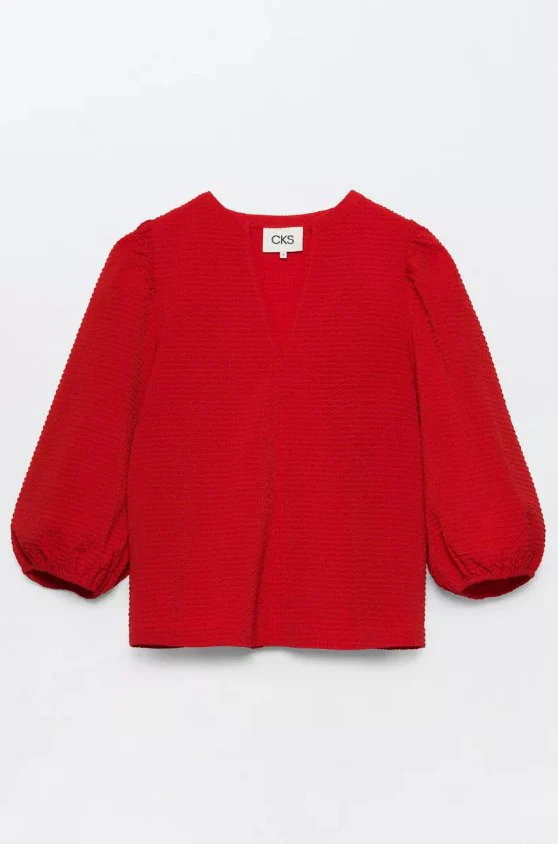 Blouses lange mouw rood CKS - Image 4