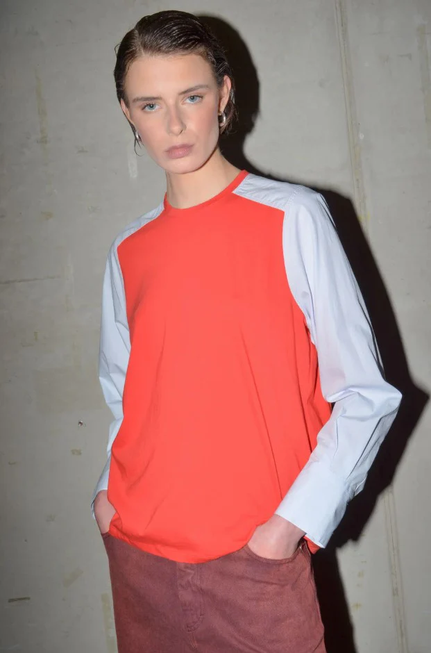 Blouses lange mouw rood Collectors Club