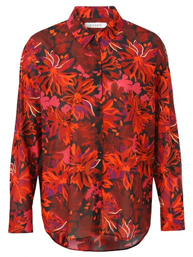Blouses lange mouw rood eiszeit
