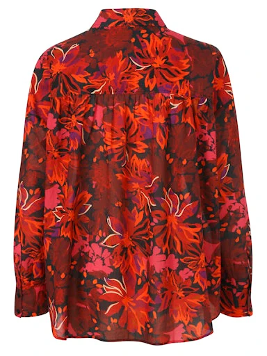Blouses lange mouw rood eiszeit - Image 2