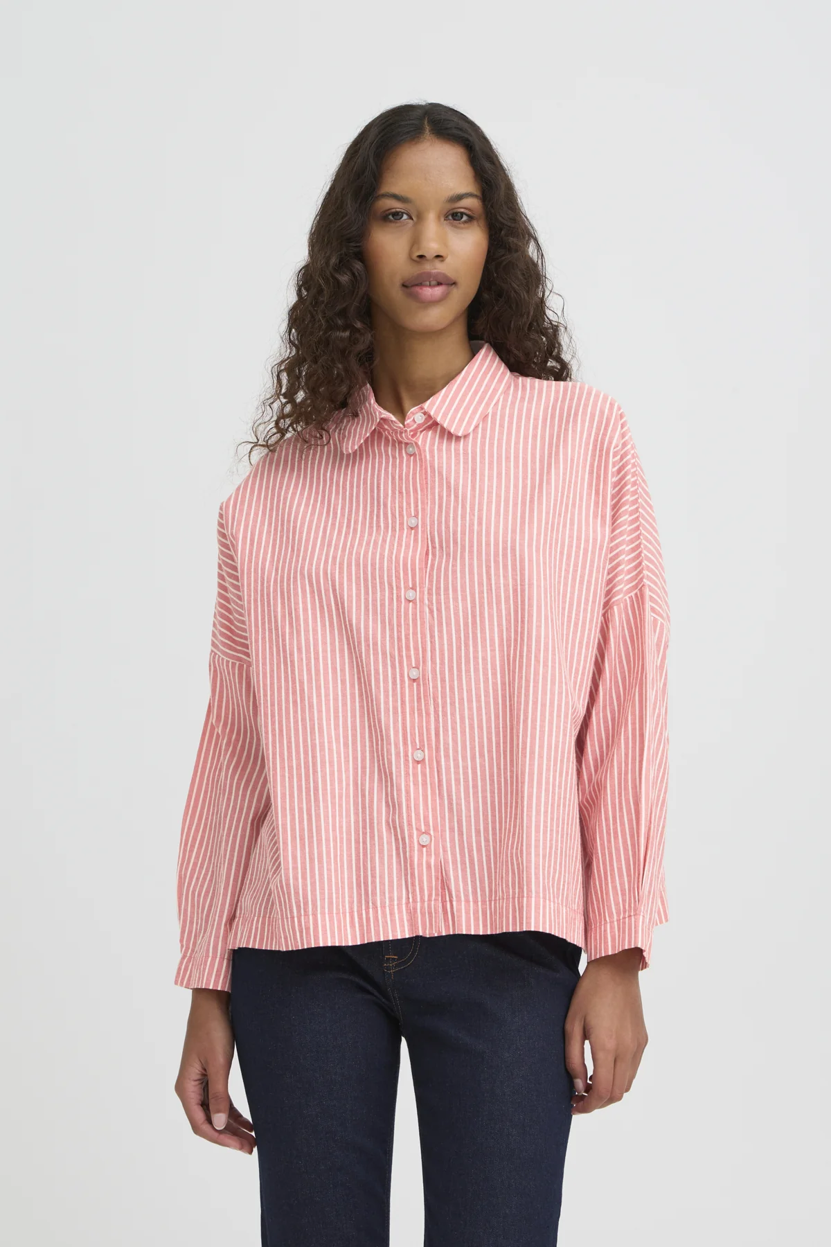Blouses lange mouw rood ICHI
