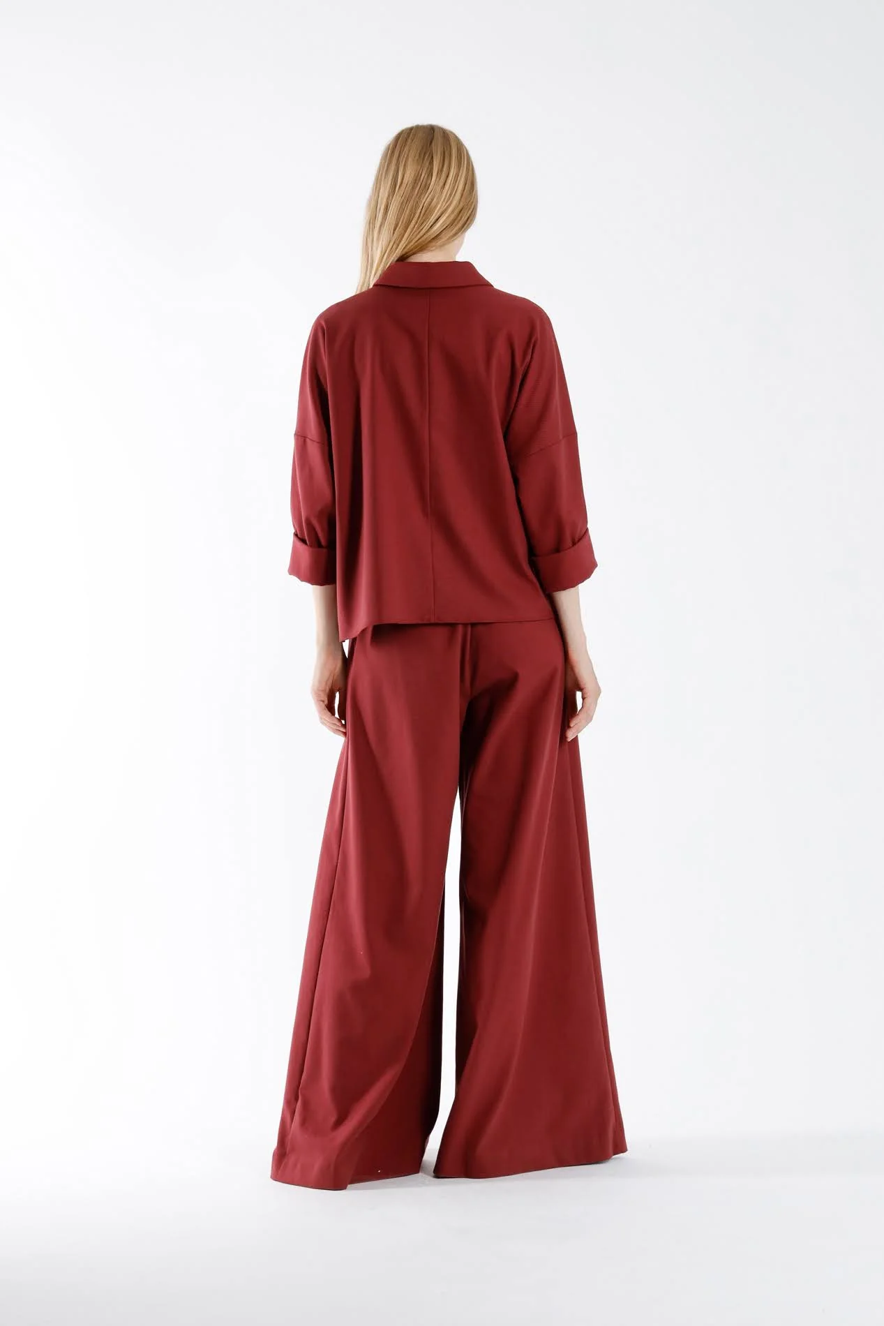 Blouses lange mouw bordeaux Julia June - Image 3