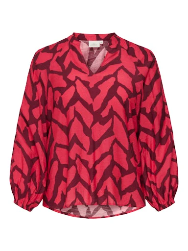 Blouses lange mouw rood ONLY Carmakoma
