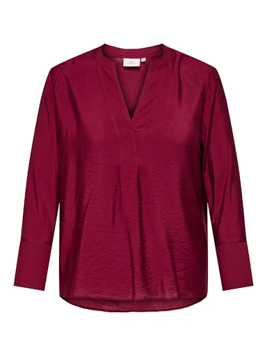 Blouses lange mouw bordeaux ONLY Carmakoma
