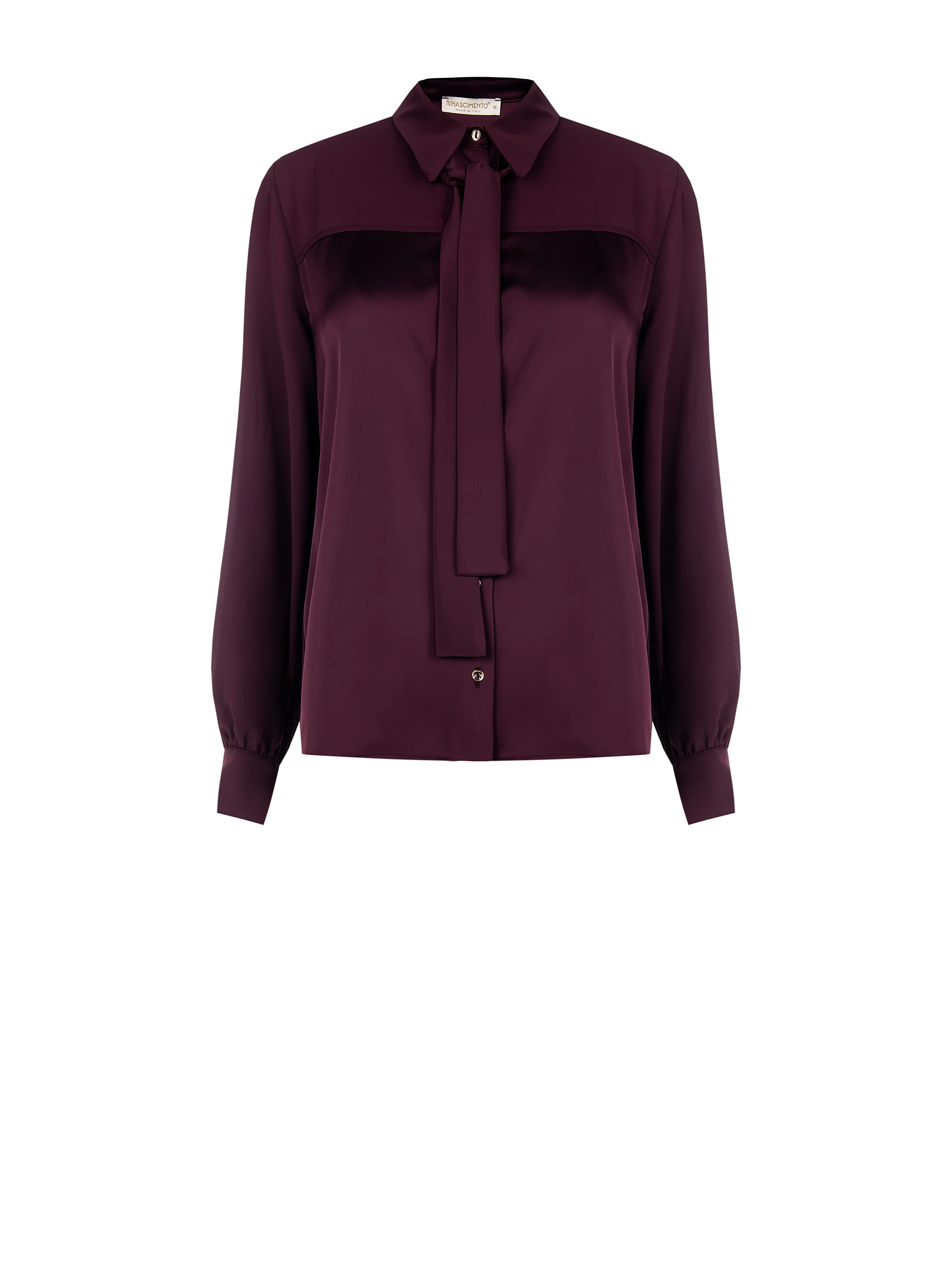Blouses lange mouw bordeaux Rinascimento