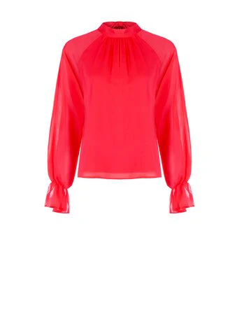 Blouses lange mouw rood Rinascimento