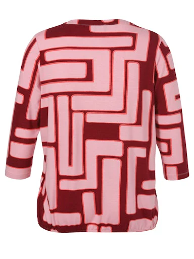 Blouses lange mouw rood Via Appia Due - Image 2