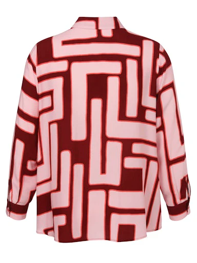 Blouses lange mouw rood Via Appia Due - Image 2