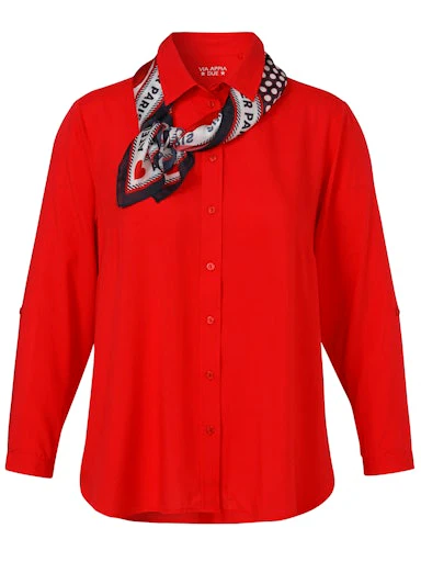 Blouses lange mouw rood Via Appia Due