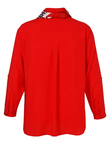 Blouses lange mouw rood Via Appia Due - Image 2