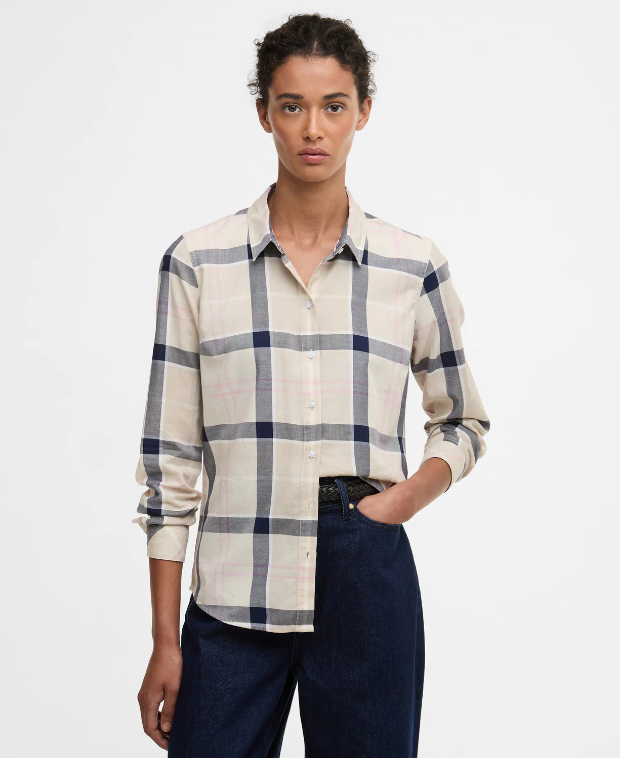 Blouses lange mouw roze Barbour