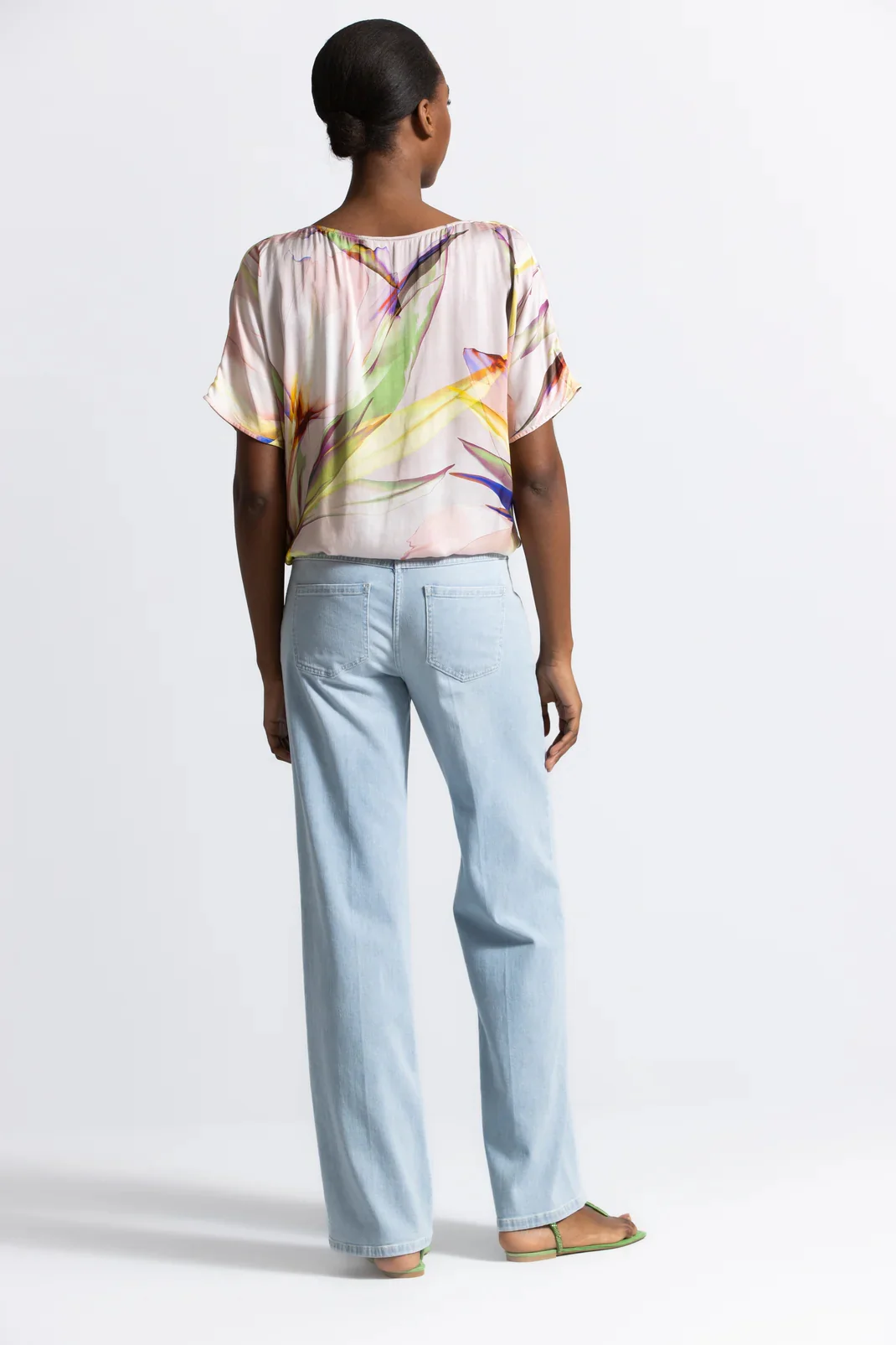 Blouses korte mouw roze Gigue - Image 2