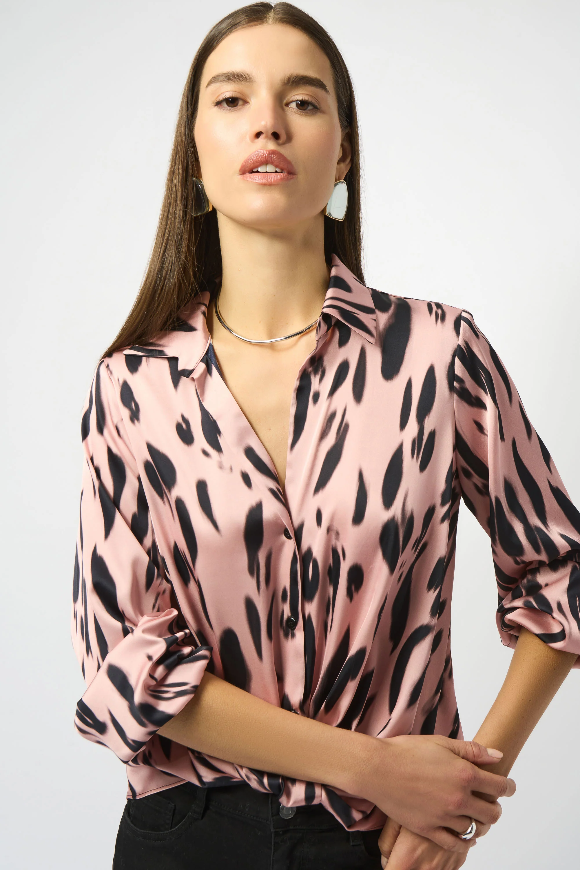 Blouses lange mouw roze Joseph Ribkoff - Image 3