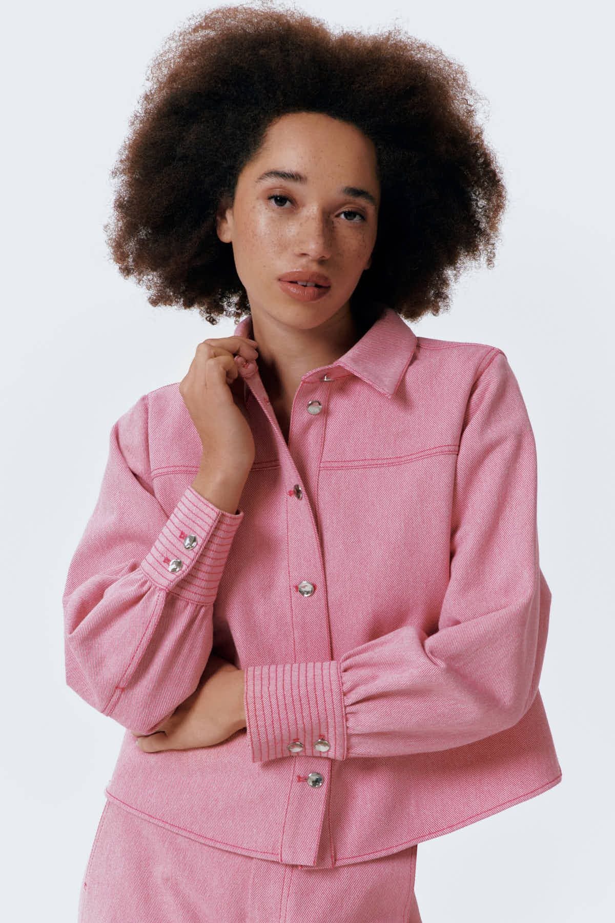 Blouses lange mouw roze Julia June