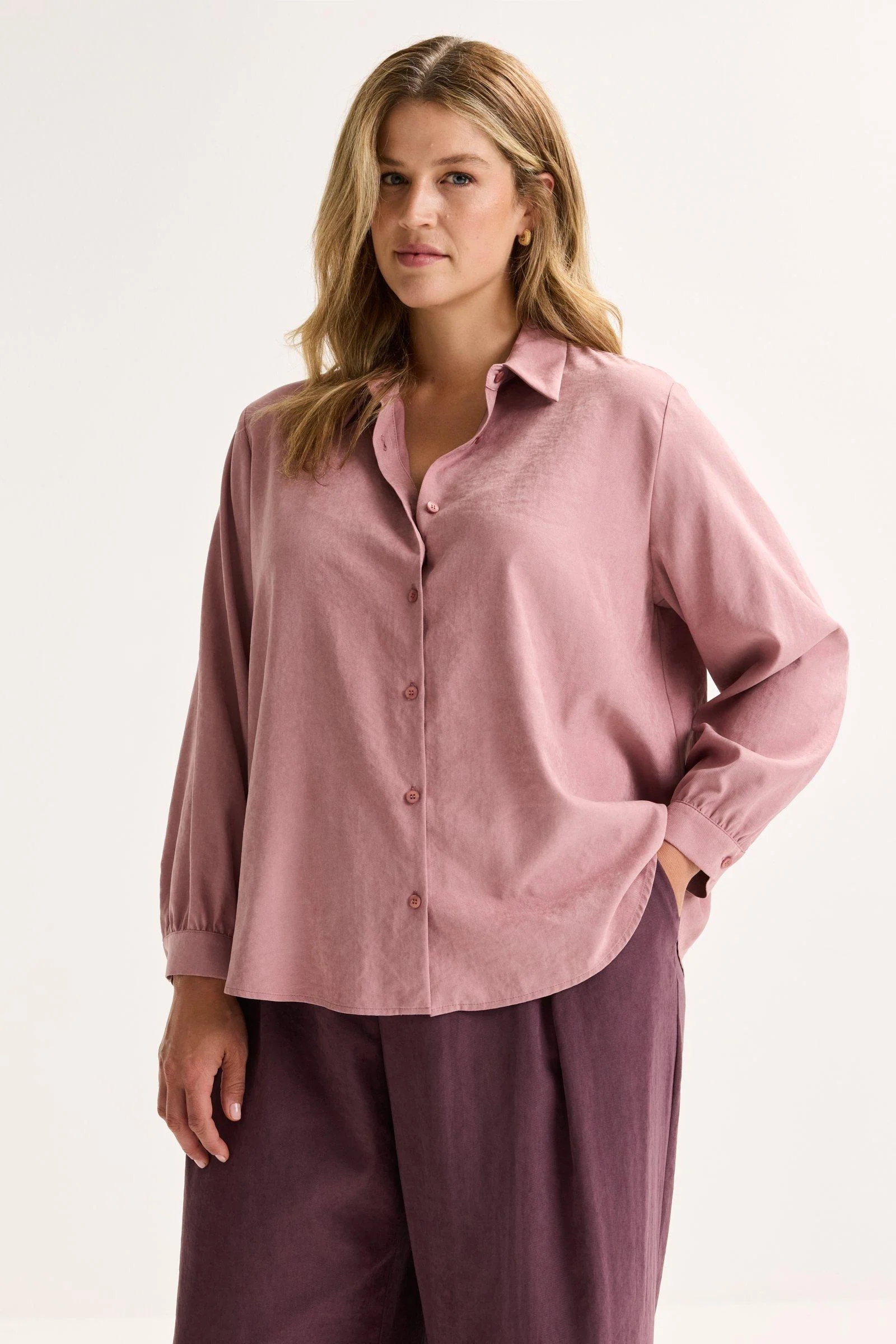 Blouses lange mouw roze Mayerline - Image 6