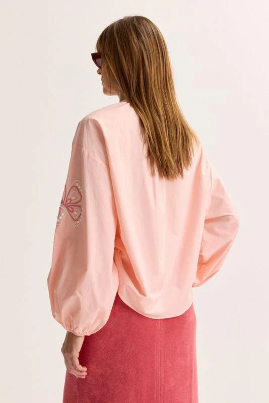 Blouses lange mouw roze Mayerline - Image 2