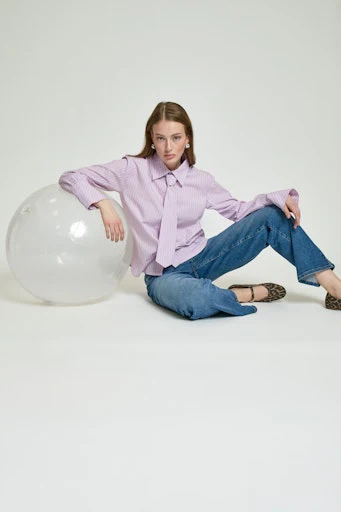 Blouses lange mouw roze Minus - Image 2