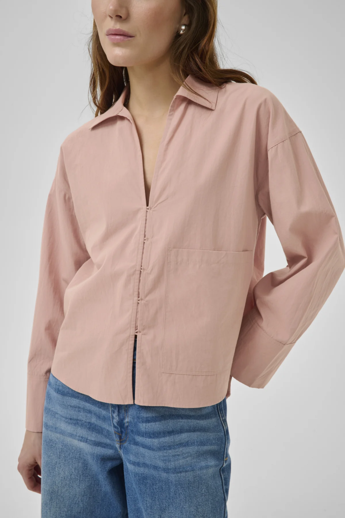 Blouses lange mouw roze My Essential Wardrobe - Image 2