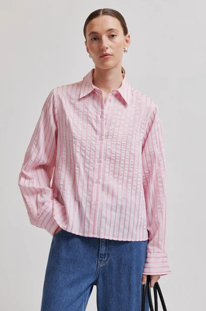Blouses lange mouw roze Second Female