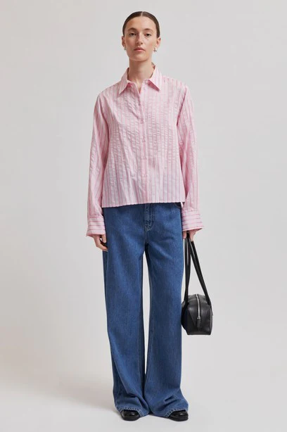 Blouses lange mouw roze Second Female - Image 3