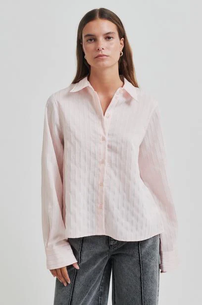 Blouses lange mouw roze Second Female