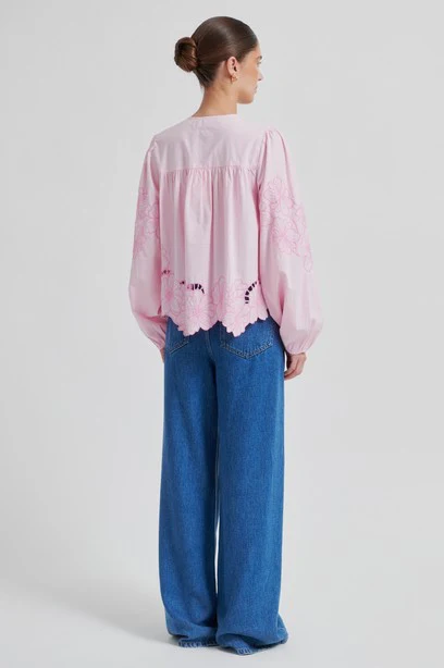 Blouses lange mouw roze Second Female - Image 5