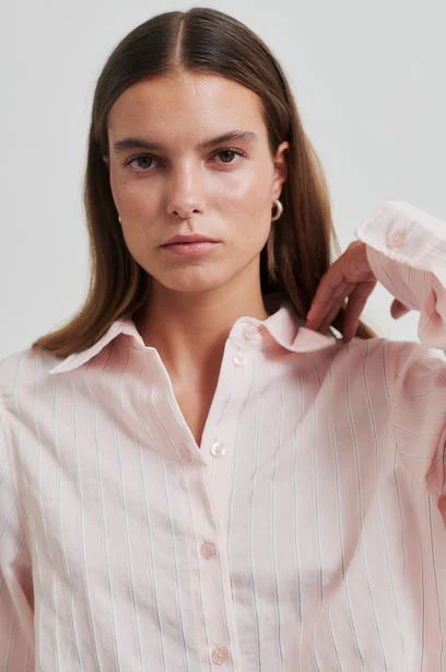 Blouses lange mouw roze Second Female - Image 3
