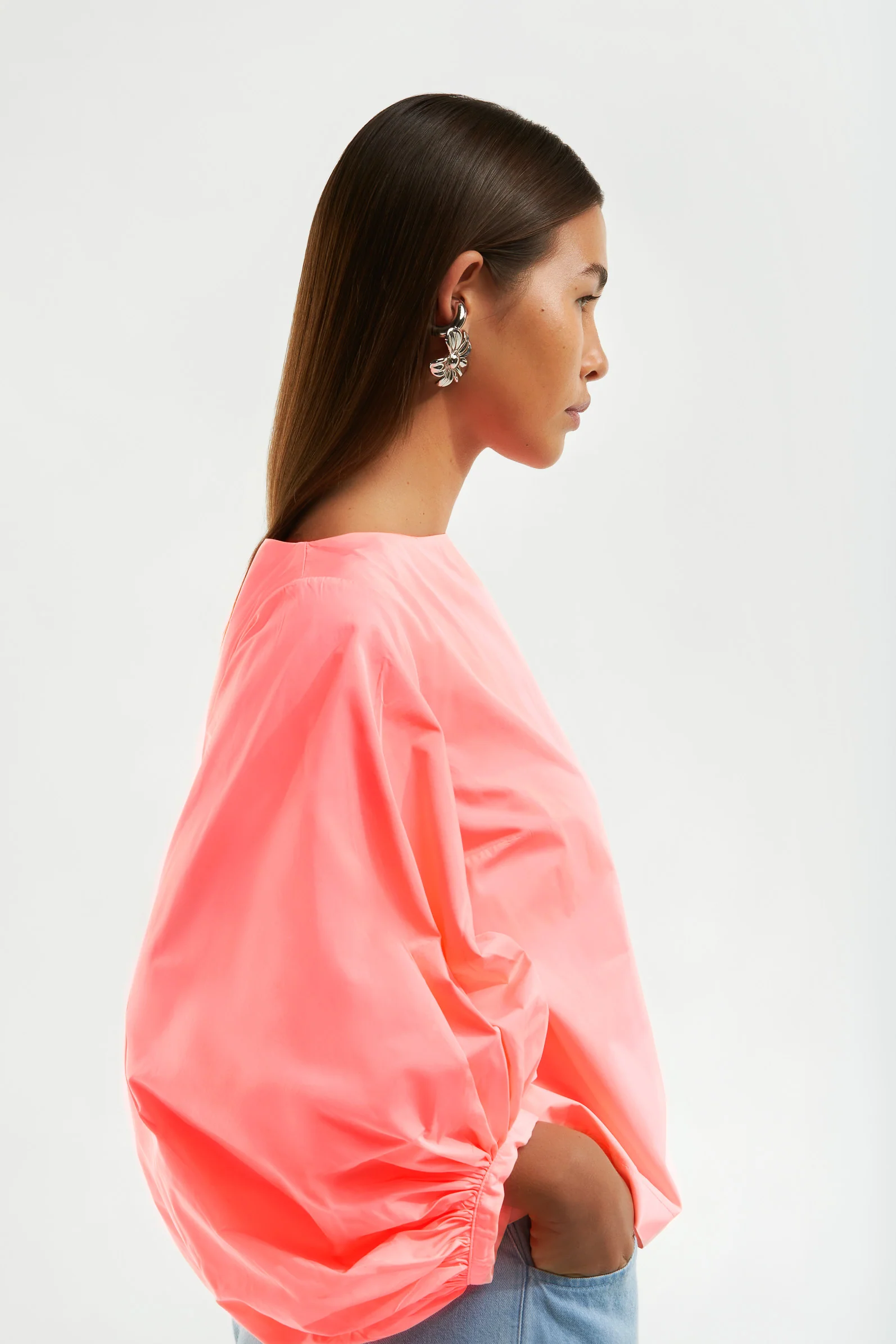 Blouses lange mouw roze Senso