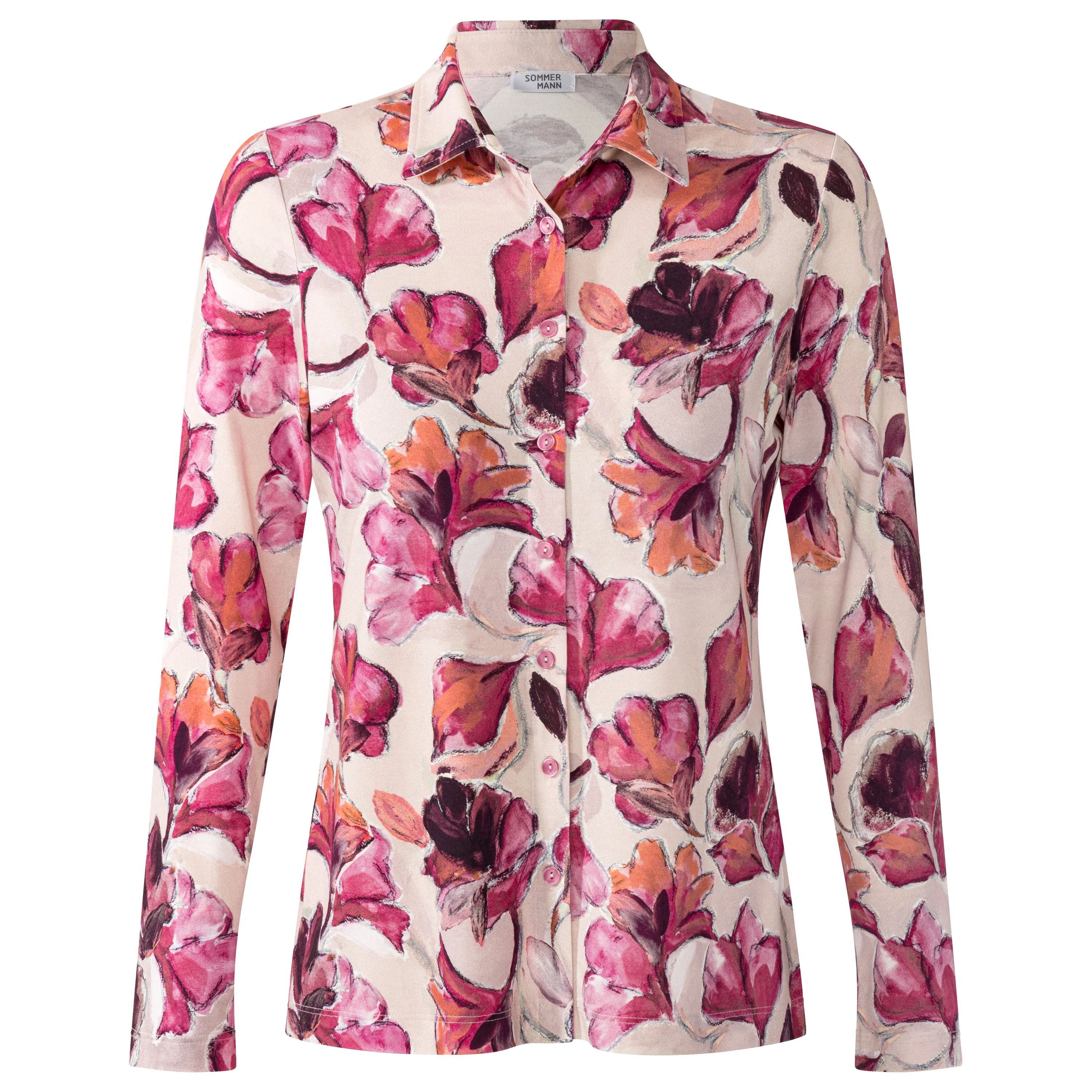 Blouses lange mouw roze Sommermann