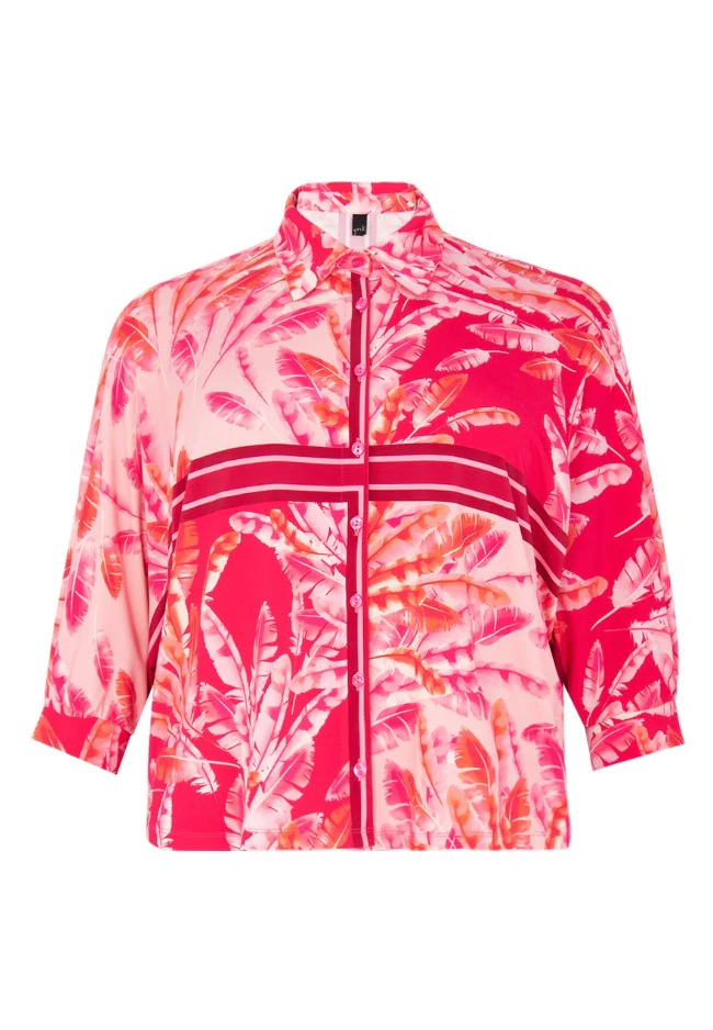 Blouses lange mouw roze Yoek - Image 2