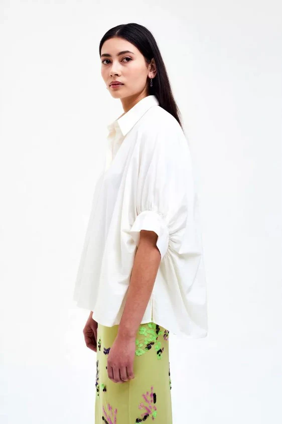 Blouses korte mouw wit CKS - Image 2