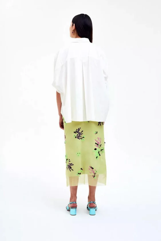 Blouses korte mouw wit CKS - Image 3