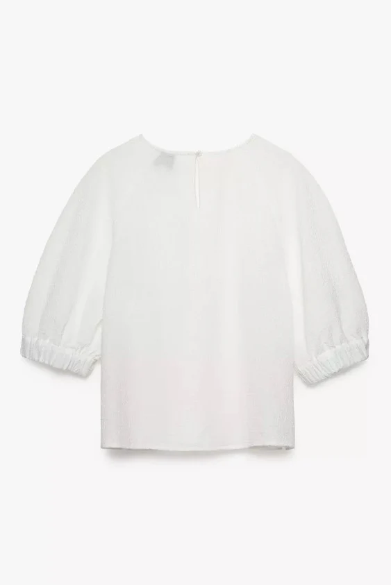 Blouses korte mouw wit CKS - Image 3