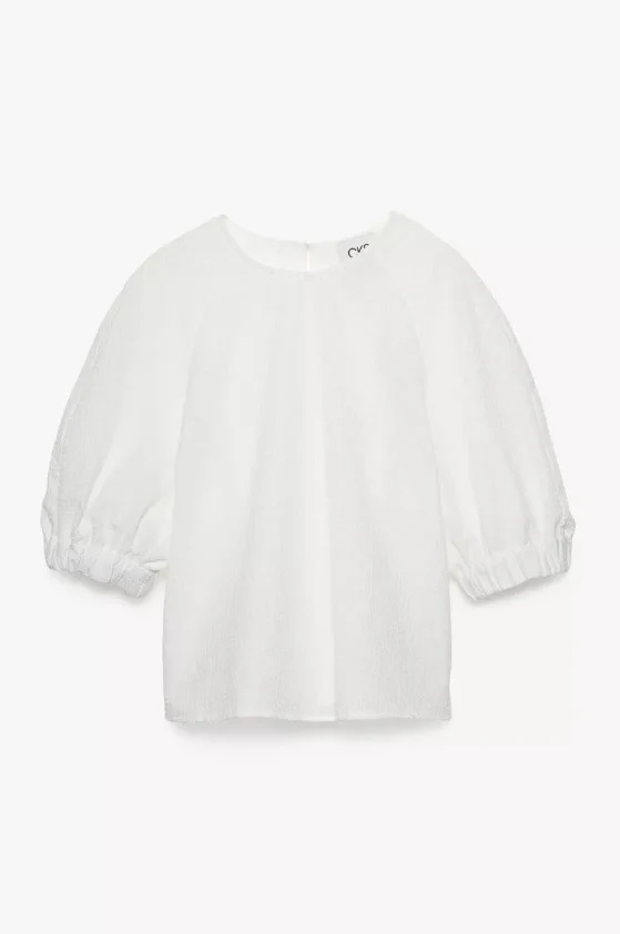 Blouses korte mouw wit CKS - Image 4