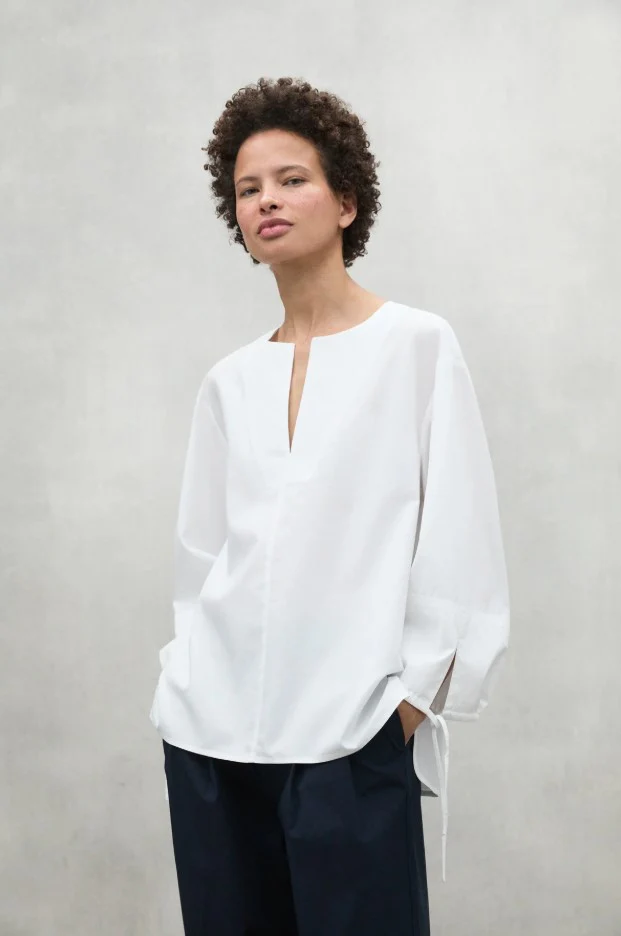 Blouses lange mouw wit ECOALF