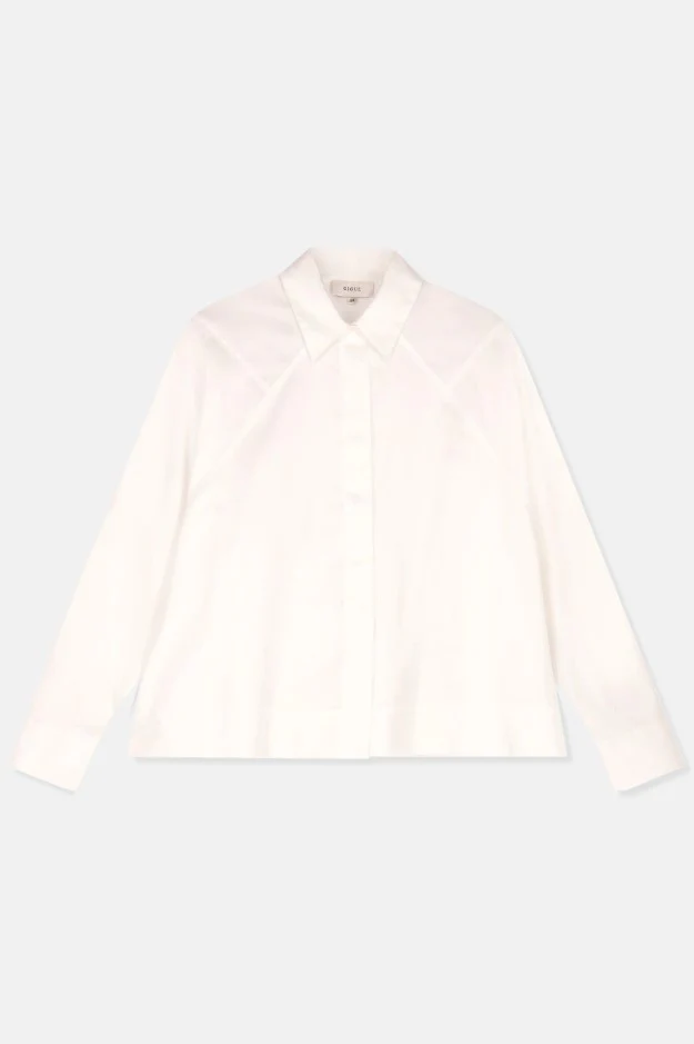 Blouses lange mouw wit Gigue - Image 2