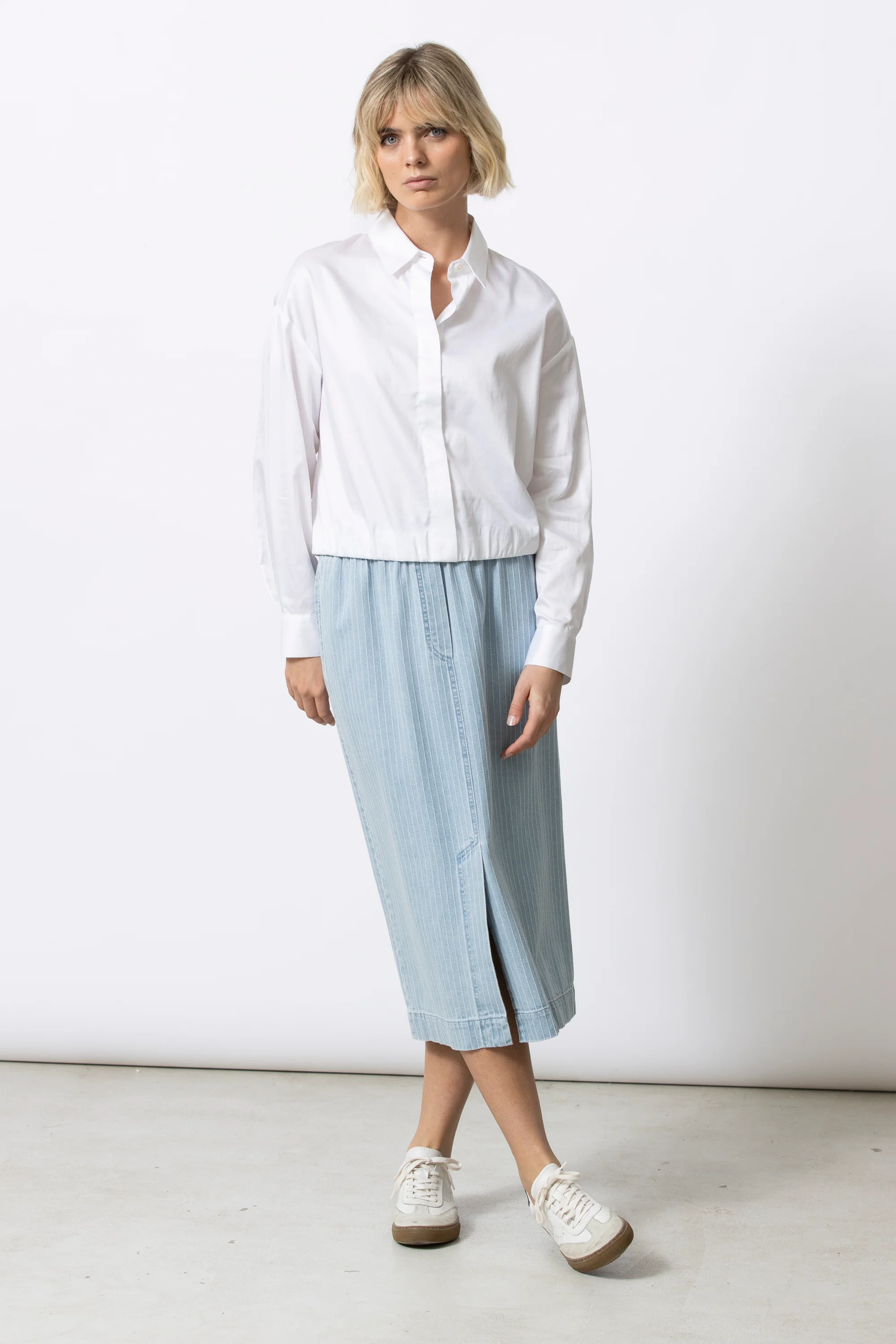 Blouses lange mouw wit Gigue - Image 2