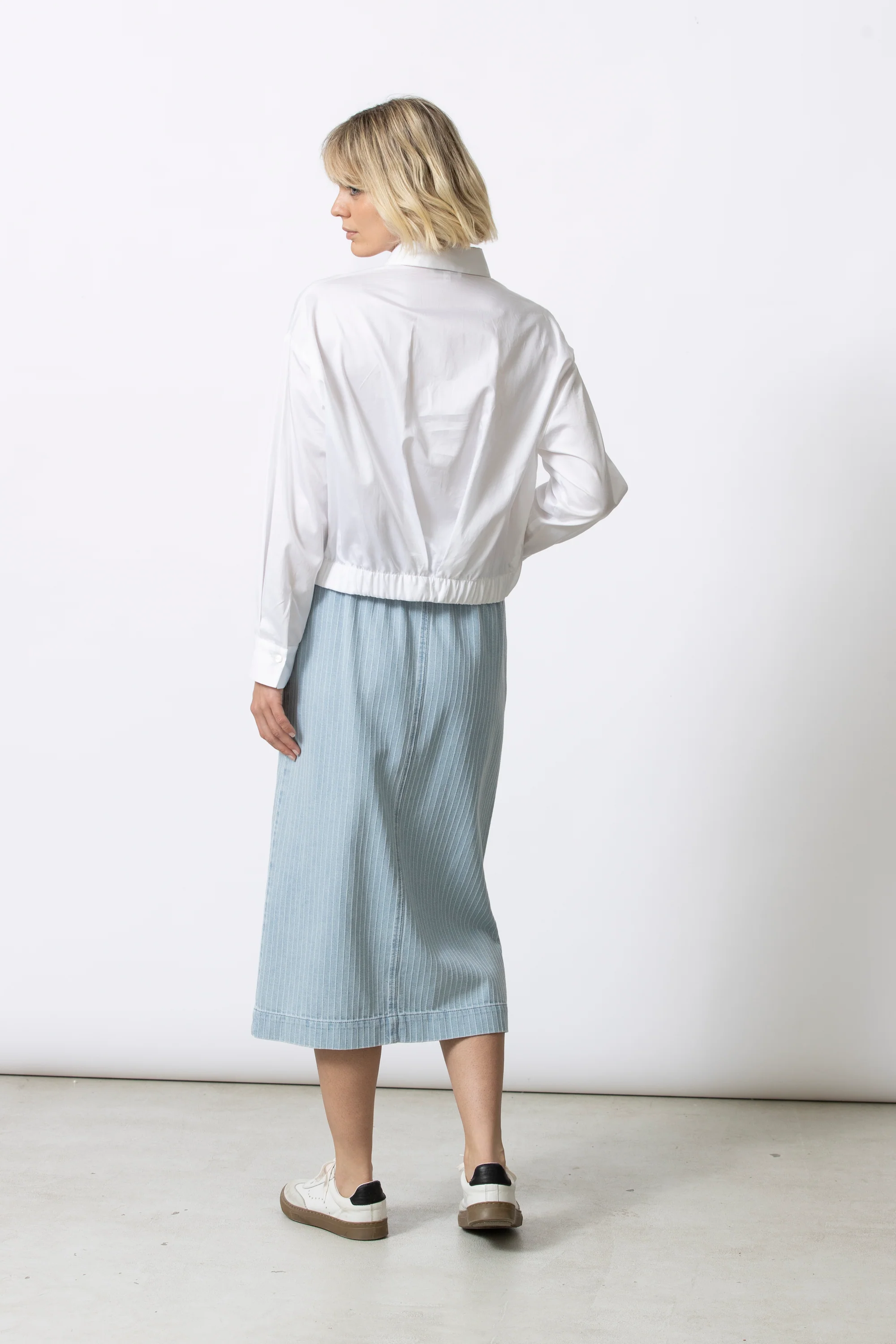 Blouses lange mouw wit Gigue - Image 3