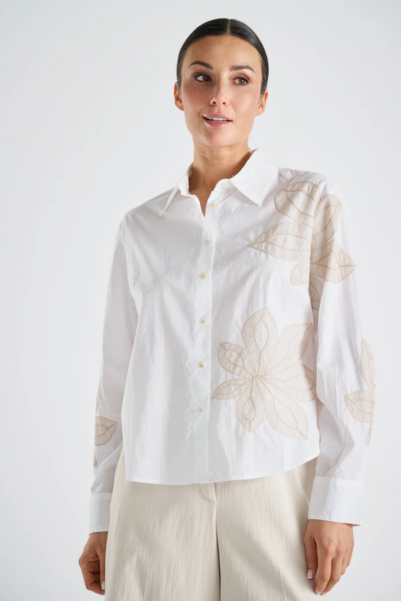 Blouses lange mouw wit Marie Méro - Image 3