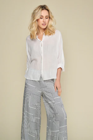Blouses lange mouw wit Marie Méro - Image 3