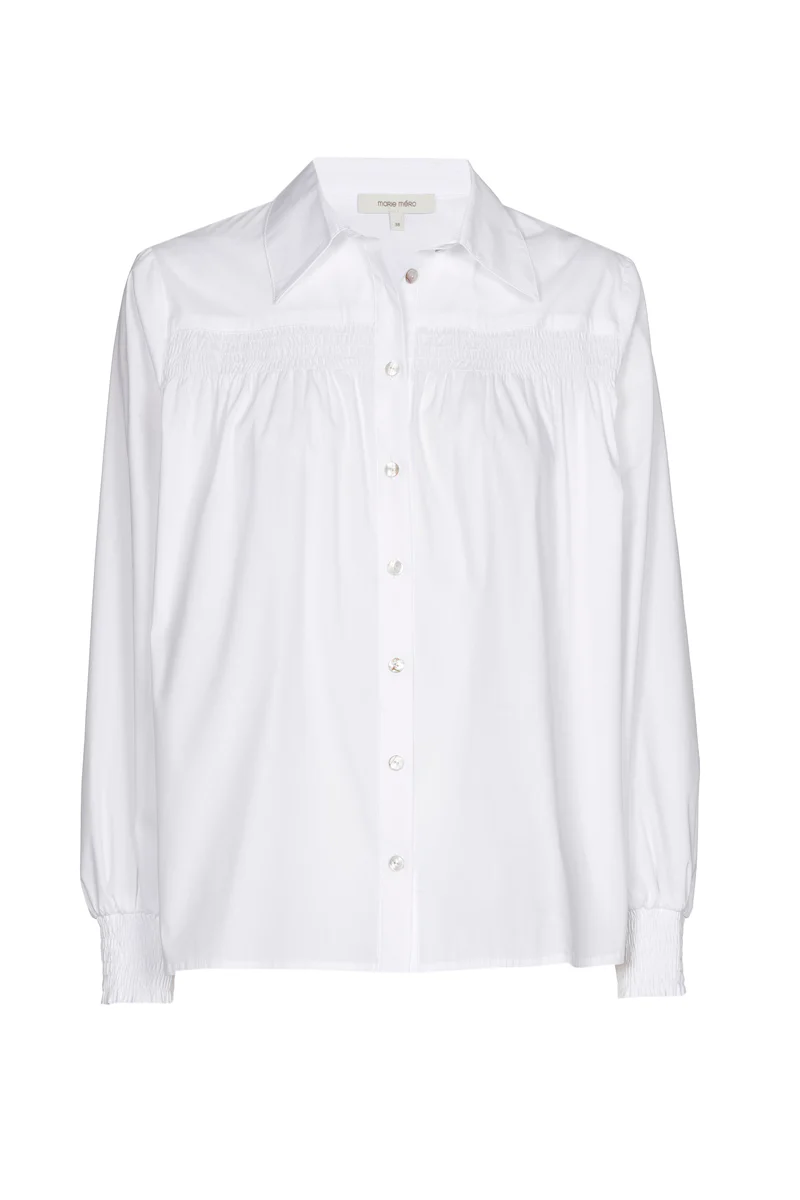 Blouses lange mouw wit Marie Méro - Image 4