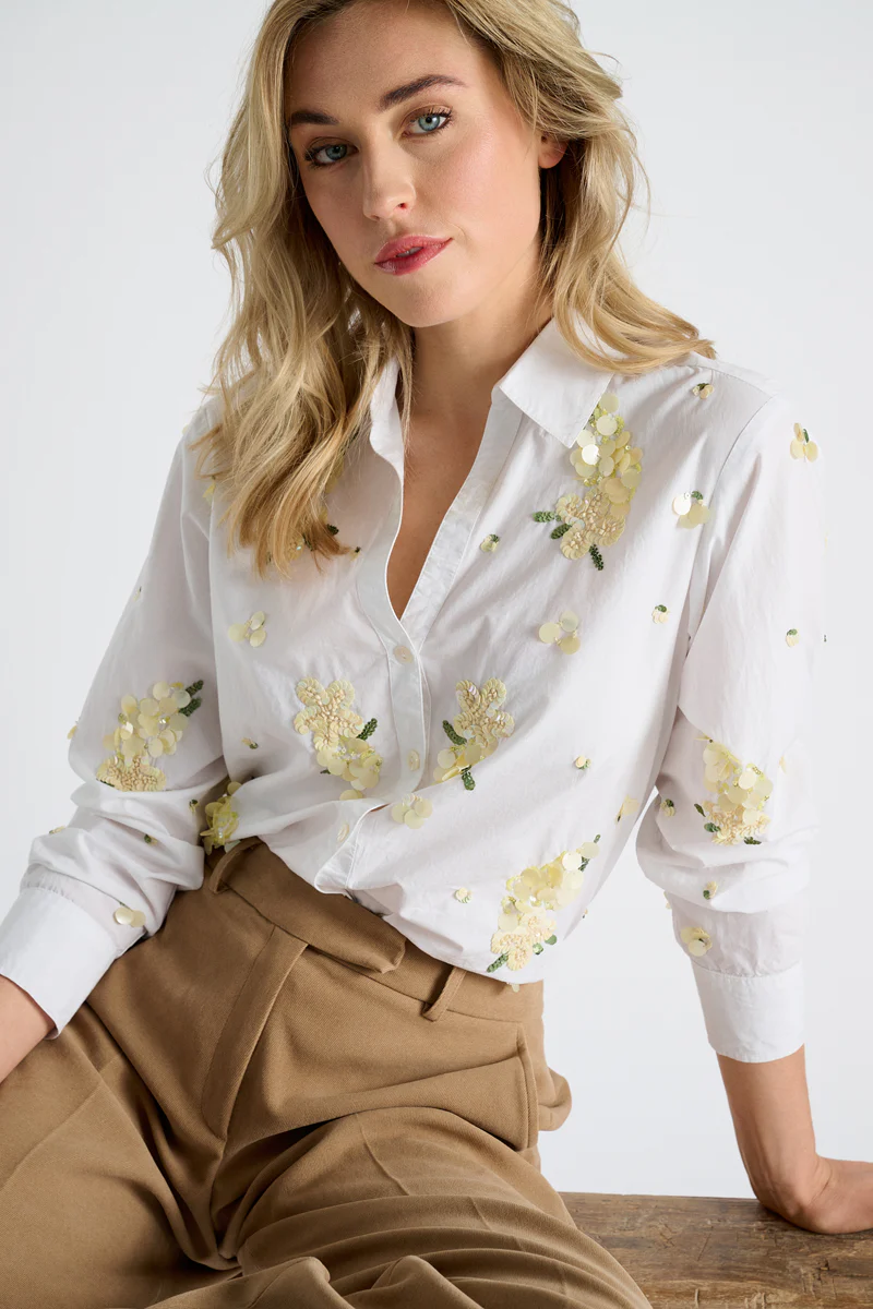 Blouses lange mouw wit Marie Méro