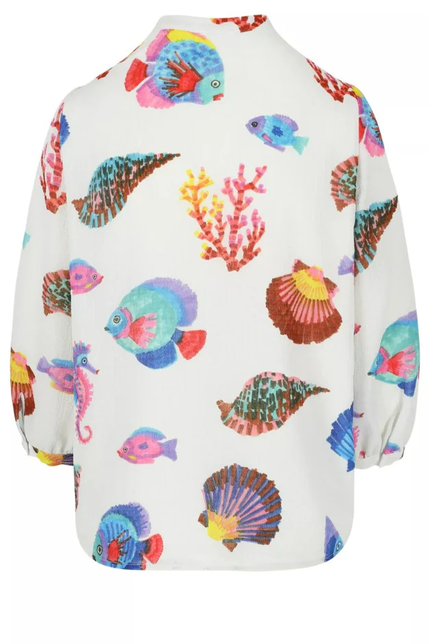 Blouses lange mouw wit Mayerline - Image 2