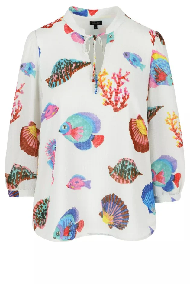 Blouses lange mouw wit Mayerline - Image 3