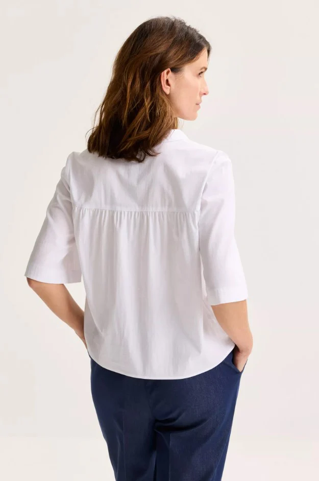 Blouses lange mouw wit Mayerline - Image 2