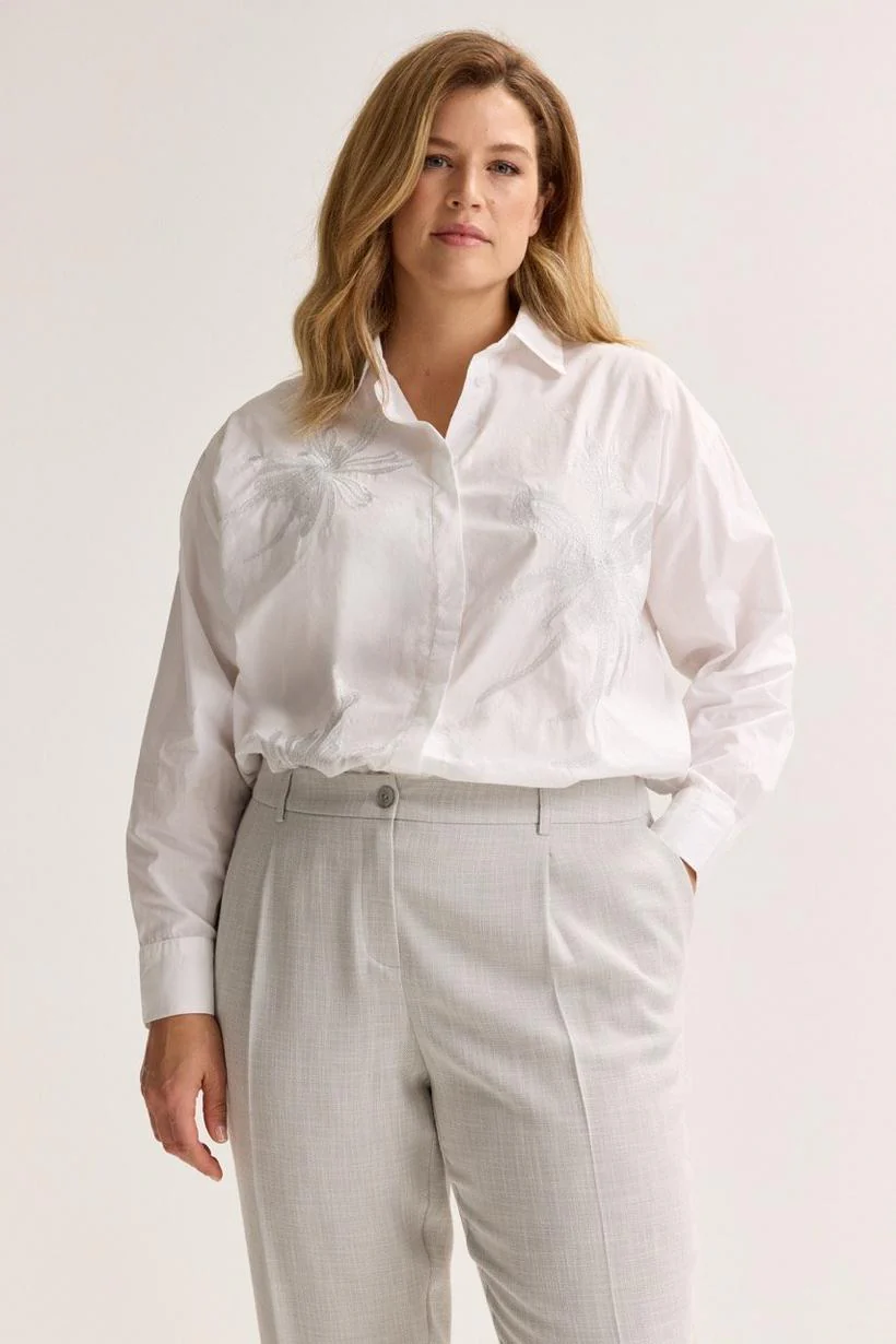 Blouses lange mouw wit Mayerline - Image 4